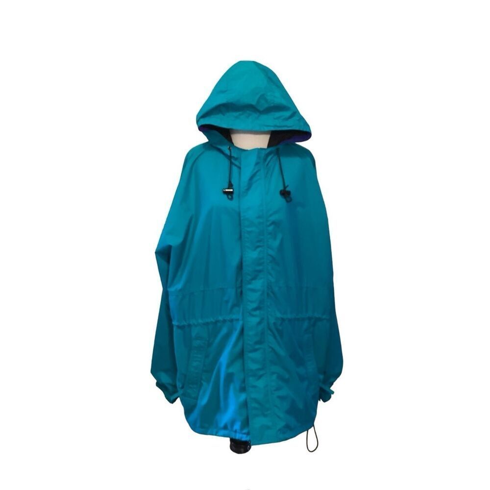 WearGuard Women’s Large Green Lightweight Rain Jacket Storm Proof Rain Resistant
